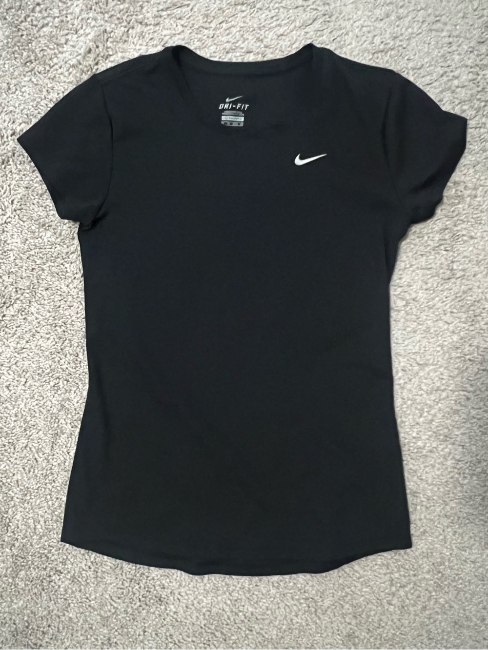 Nike Women's Black Short Sleeve Dri-FIT Tee